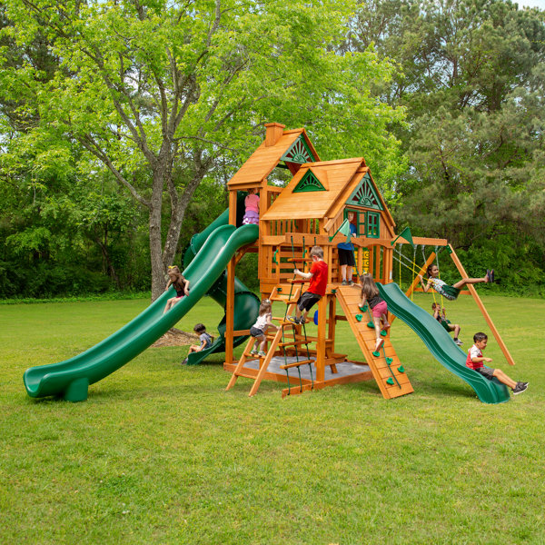 Gorilla Playsets Great Skye II Treehouse Swing Set & Reviews Wayfair